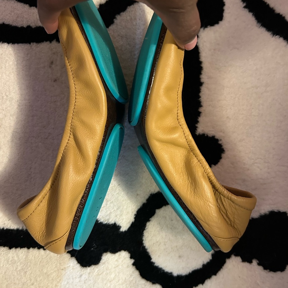 Tieks Mustard Yellow Women's Flats - Picture 6 of 9